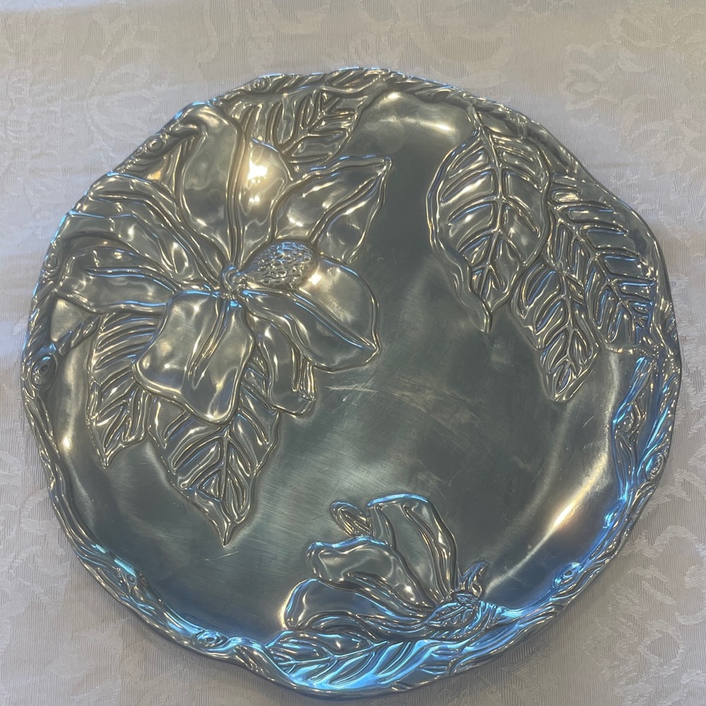 Arthur Court Vintage Magnolia Design Plate